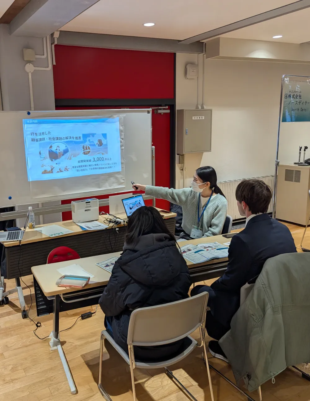 企業説明会 札幌の大学にて