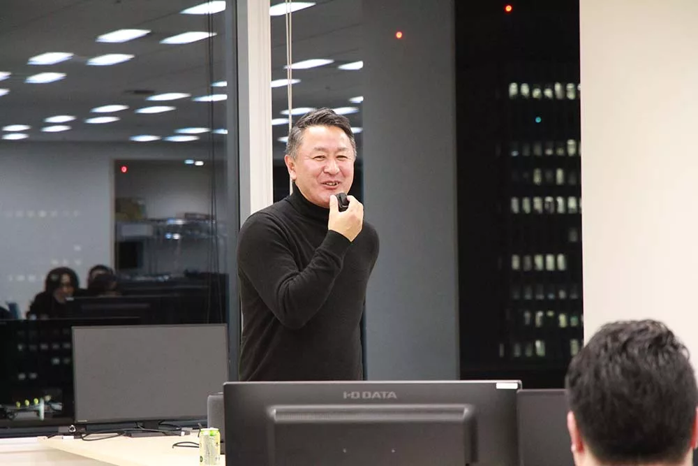 渋谷社長の挨拶の画像